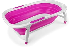 Danielstore - Bañera plegable bebe Color rosa