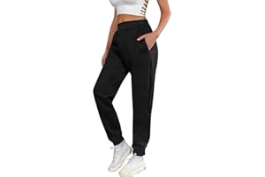 UMIPUBO Pantalon De Sport Femme, Pantalon de Jogging Long Décontracté en Coton avec 4 Poches, Yoga, Jogging Fitness Pantalon, Pantalon de Survêtement Chaud en Molleton Peluche