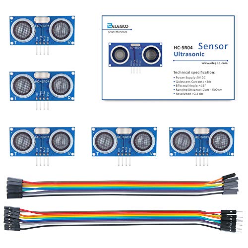 ELEGOO Sensor Ultrasonidos HC-SR04 Kits de Sensores de Distancia por Ultrasonidos para Arduino UNO MEGA2560 Raspberry Pi Hoja de Datos Disponible para Descargar reviews ELEGOO Sensor Ultrasonidos HC-SR04 Kits de Sensores de Distancia por Ultrasonidos para Arduino UNO MEGA2560 Raspberry Pi Hoja de Datos Disponible para Descargar