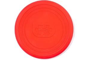 Bigjigs Toys Frisbee Flying Disc (Cherry Red) - Silicone Frisbee For Kids, Quality Flying Saucers, Beach Toys & Garden Toys, Holiday Toys For Toddlers