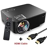 1080P Full HD Projektor, SEGURO Mini Beamer 1500 Lumens LED...