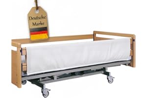 ‎FABACARE FabaCare Seitengitterpolster für Pflegebett, Polsterung für Seitengitter, hochwertiges Kunstleder mit Schaumstoff, Spezialversiegelung, mit Reißverschluss