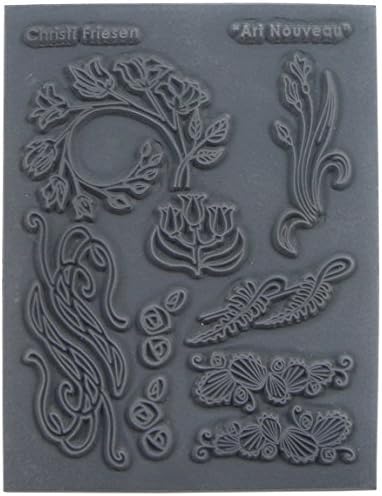 Great Create Christi Friesen Texture Stamp 4.25 x 5.5-inch, Art Nouveau