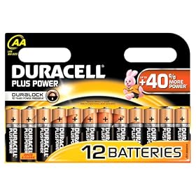 Duracell – Pile Alcaline – Duralock AAx12 Plus Power (LR6)