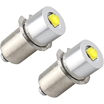 Ruiandsion E10 LED Lampe 4,5V-6V – 8x SMD 2835 Chips, Gelb, 240 Lumen (2er Pack, Nicht Polarisiert)
