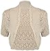 CROCHET LACE SHRUG, Beige, UK 10-14