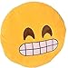 FINEJO Soft Emoji Smiley Emoticon Yellow Round Cushion Pillow Stuffed Plush Toy Doll #3
