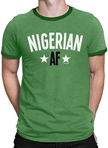 FC Liga Nigerian AF Mens Nigeria T-Shirt Football World Cup 2018 Sports Top