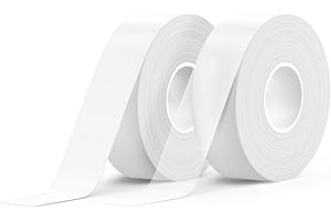 ‎SUPVAN SUPVAN KATASYMBOL E10/E11/E16 Taśma do Etykiet Termiczne Wodoodporne, Samoprzylepne Etykiety Żaroodporne Do Domu, Biura, Szkoły, 15 mm X 6 m, 2 Rolki, Czarny Na Biały + Przezroczysty