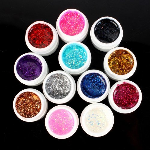 Davidsonne UV Gel 12 x 5ml Set Color Mischung Farbgel Nagel Nail Art künstliche Nagel Nagelstudio Nägeln Nagelgel Colorgel Deko Design - 4