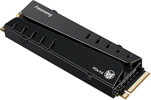 fanxiang S770 4TB PCIe 4.0 NVMe SSD M.2 2280 Unità a stato solido interna con cache DRAM, dissipatore di calore, fino a 7400MB/s, perfettamente compatibile con PS5