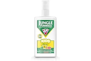 Jungle Formula Kids Spray Repellente per zanzare, compresa la zanzara tigre - Protezione fino a 6 ore - Per bambini dai 2 anni - Per l'uso in casa, all'aria aperta e i viaggi a corto raggio - 75 ml