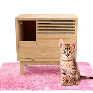 Ants N Toys Birch Plywood with Smooth Laminate Cat Radio Pet House, Wooden, (H 20