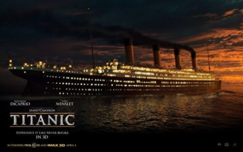 Titanic in 3D 38x24 inch / 96x60 cm Plastic Poster Waterproof|Anti-Fade|Can Use On Outdoor/Garden/Bathroom ATJ-2D7B/2987