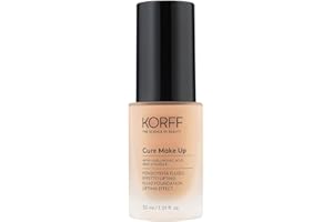 Korff Fondotinta Fluido Effetto Lifting, Formula Anti-età con Acido Ialuronico, Texture setosa 06, 30 ml