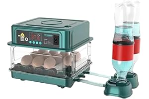 SWBSLL Incubatrice automatica per uova 36/24/15/10/6 uova per galline, Home Use Inkubator Automatische Temperaturregelung Digitale da fattoria, dispositivo incubatore per scoppio di pollo, anatre, quaglia