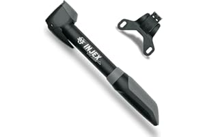 ‎SKS GERMANY SKS Germany INJEX LITE Zoom Minipumpe (Zweikomponentenkunststoff, Druck max.: 10 bar / 144 PSI, Teleskopfunktion, 2 Punkt-Pumpenhalter, Staubschutzkappe), Schwarz