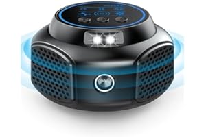 GOUSHY Professionnel Ultrason Souris et Rats Puissant à Large Portée - Répulsif Souris pour Intérieur avec Lumière LED, 360°Ultrason Rongeur, Effets pour Rats, Souris, Campagnols et Loirs