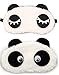 Jenna Eyelashes Eyes Panda Sleeping Eye Mask White,Free size (Pack of 2) RS.399.00