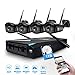 Produktbild JOOAN 4 Kanal 960P NVR Funk Überwachungsset 4Stk. 1.3MP Wlan Outdoor IP Kameras Plug & Play Innen / Außen Sicherheit CCTV System Mit 1 tb Festplatte