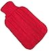 KNITTED LARGE HOT WATER BOTTLE WITH BEAUTIFUL COVER - 4 DIFFERENT COLOURS (Red)
