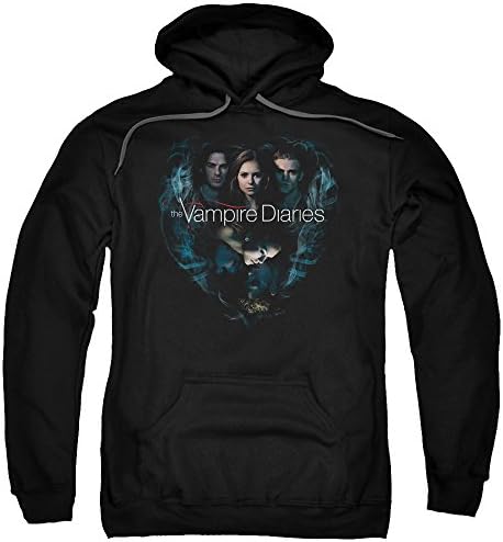 The Vampire Diaries Hearts Desire Mens Pullover Hoodie Black XL