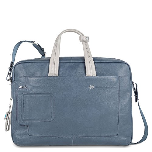 Preisvergleich Produktbild Piquadro Vibe Kurzgrifflaptoptasche, 31 cm, Blau
