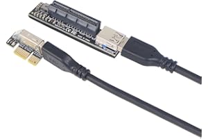 JMT Scheda di espansione PCI Express X1 a X4 USB 3.0 Raiser Extender PCIE Riser Card USB3.0 PCI-E SATA Scheda di espansione