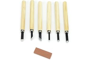 Modelcraft PCT1006 Wood Carving Set with Sharpening Stone - Silver (1-Piece)