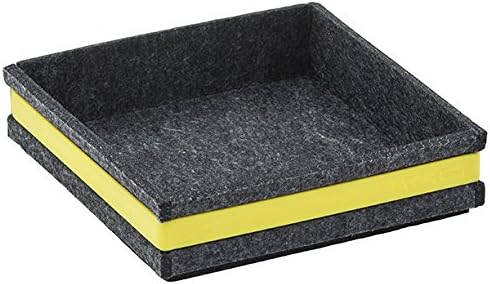 Cubics Taormina Cubi Soft Synthetic Felt Charcoal with Yellow Silicone Band 543897