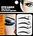 niceeshop(TM) 4 Pairs Fashion Adhesive Curl Flowers Temporary Tattoos Transferable Eyeshadow Eyeliner/Eyes Stickers-Black