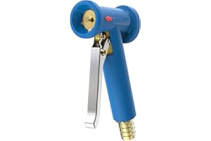 ABA BEUL 58070.217.2 aqua Jet Reinigungspistole mit Schlauchstutzen für Schlauch 3/4 x 19 mm, Blau
