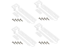 UPTTHOW Universal-Türschieber für Kühlschrank und Gefrierschrank, mit Barckets und Clips, 4 Stück