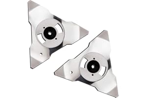 iXium Pack of 2 Replacement Blades for Robomow Robotic Lawn Mower RS TS MS RC TC MC Models Stainless Steel