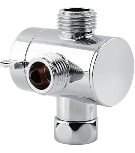 RAEFLOW Self-Closing Shower Valve, Chrome, 1/2 In FIP Connection, Globe Valve, 3 Ports, Pull Chain, Outdoor/Indoor Use