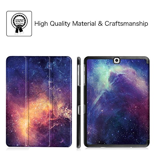 Fintie Samsung Galaxy Tab S2 9.7 Hülle Case – Ultra Schlank Superleicht Ständer Smart Shell Cover Schutzhülle Tasche mit Auto Schlaf / Wach Funktion für Samsung Galaxy Tab S2 T810N / T815N / T813N / T819N 24,6 cm (9,7 Zoll) Tablet-PC, Die Galaxie - 2