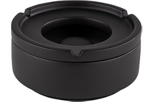 APS 559 Windaschenbecher "ELEMENT", mit möbelschonender Unterseite, Beton, Schwarz, Ø 10,5 cm