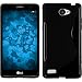 Produktbild PhoneNatic Case für LG L Bello 2 / L Bello II Hülle Silikon schwarz S-Style + 2 Schutzfolien