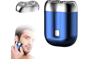 ‎GMTEO Tragbarer Elektrischer Mini Rasierer, 2026 Neuest IPX7 Wasserdichter Multifunktionaler Mini Trockenrasierer Herren Elektrisch, Kapsel Rasierer, Tiefenreinigung Shaver Men (Blau)