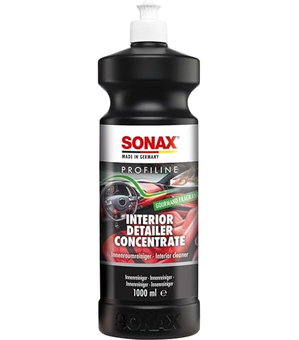 SONAX PROFILINE Plastic Care 1L – Entretien Plastique Voiture Intérieur Extérieur, Régénérant Couleur, Effet Déperlant, Sans Graisse, Made In Germany