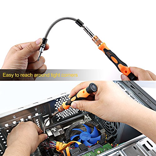Schraubendreher Set , Topop 58 in 1 mit 54 Bits Magnetische Schraubendreher Set Schraubenzieher Werkzeugsortiment Werkzeugkoffer für Handy, Tablet, PC, MacBook, Uhr etc. - 7