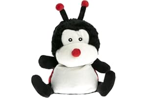 Pelucho - Bouillotte Peluche Coccinelle - Bien-Être, Chaleur et Douceur - Micro-Ondable - Grains de Blé et Fleurs de Lavande - Fabriquée en France