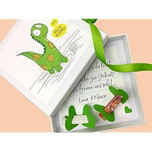 Geldgeschenk zur Geburt PERSONALISIERT DINO