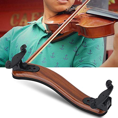 libelyef Violin Shoulder Rest For 4/4 And 3/4 Size, Also Fits 13" And 14" Violas With Collapsible And Height Adjustable Feet, Universal Maple Wood Violin Shoulder Pad For Beginner