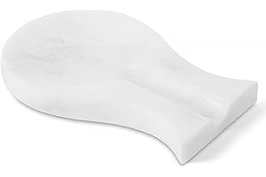 RADICALn Poggiamestolo in Marmo Bianco Fatto a Mano Grande Spatola Mestolo Forchetta Utensile da Cucina Organizer
