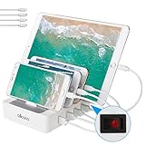 ✦ [USB ladestation 4 port]: Mit 4 USB-Smart-Ladeanschlüsse (5V/2.4A) Sie 4 verschiedene Geräte gleichzeitig aufladen. Kompatibel mit den meisten elektronischen Geräten wie iPhone, Galaxy, Huawei, BlackBerry usw. Eingebaute Smart Charging Chipset, laden Sie Ihr Gerät mit den besten Parametern