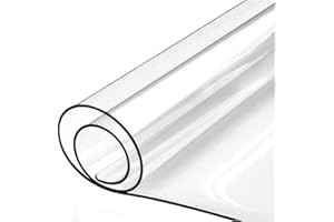 Acomoda Textil – Mantel Transparente e Impermeable Hule al Corte. Protector Mesa y Muebles Antimanchas para Cristal y Madera, Mantel PVC Resistente para Interior y Exterior.(140x200cm, 10 Micras)