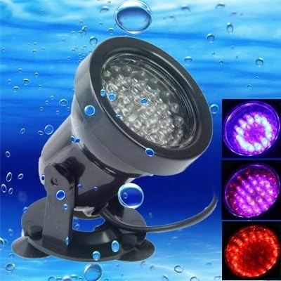 RUGGUANG LIGHTS Light Bulbs, Home Bulbs 2.3W 36 LED Amphibious Fish tank/Aquarium Colorful Waterproof Spotlights, Waterproof depth: 1-1.5m Bulbs