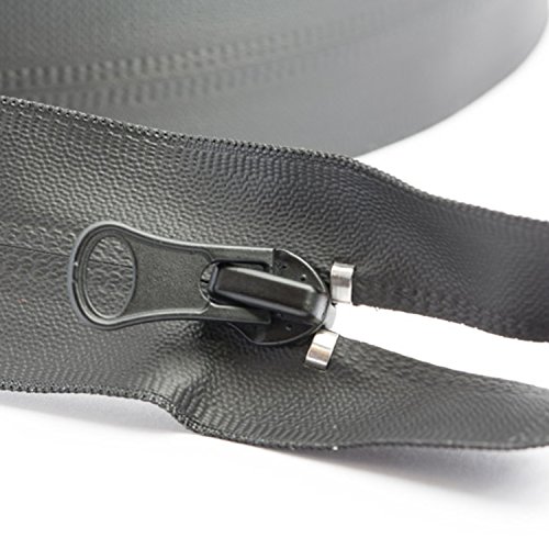 BIG-SAM - Chaqueta con Cremallera, 60, 65, 70, 75 o 80 cm - Negro - Resistente al Agua.