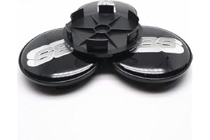 BAGLEV 4 Piezas Buje Tapa,Tapas Centro Cubo Coche,For BBS 68mm Impermeable AntióXido Cubo Central Centro Rueda Accesorios,D